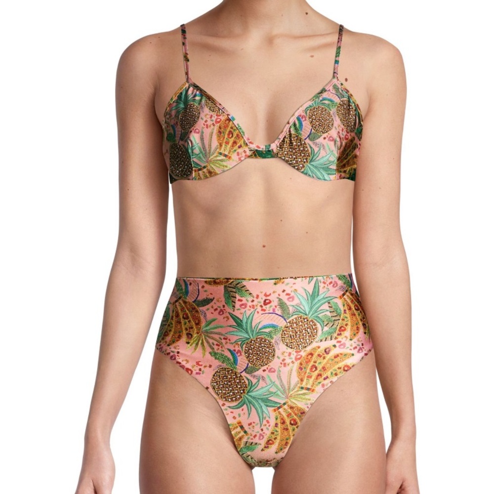 FARM RIO Mixed Fruit Bikini Top (NWT)